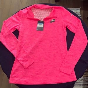 Nike Golf Quarter Zip Size M, Eagles Logo